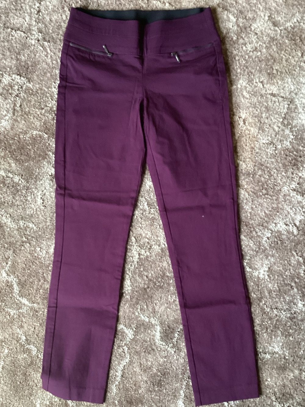 Candie's Plum Straight-Leg Pants